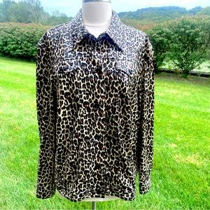 PERCEPTIONS WOMAN ANIMAL PRINT PLUS SIZE JACKET